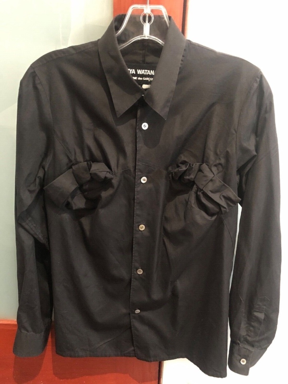 Junya Watanabe Comme des Garcons Women's Black Dress Shirt Size Small
